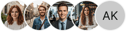 Multiple trader account avatars within the Zestendowry trading review section